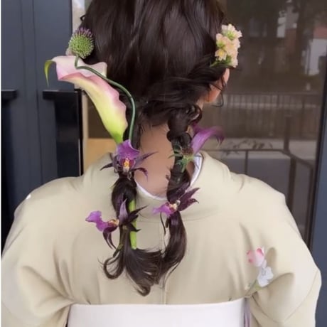 配送 / 生花アソート ヘア飾り用