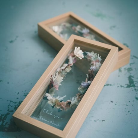 wedding贈呈品 :  flower sand -stand-