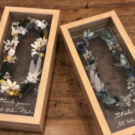 wedding贈呈品 :  flower sand -stand-