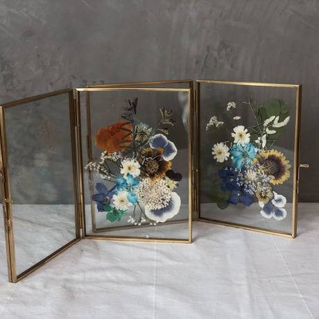 wedding贈呈品 :  flower frame -double-