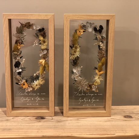 wedding贈呈品 :  flower sand -stand-