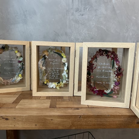 wedding贈呈品 :  flower sand -double-
