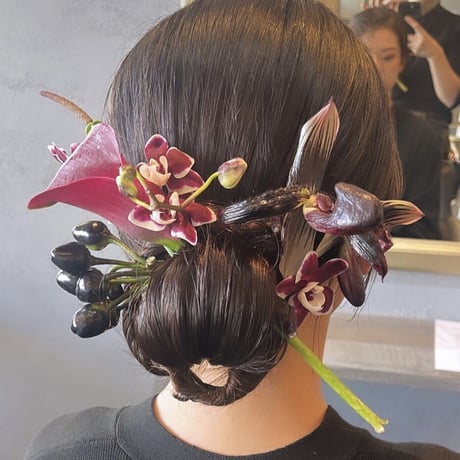 配送 / 生花アソート ヘア飾り用