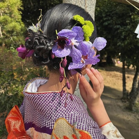 配送 / 生花アソート ヘア飾り用