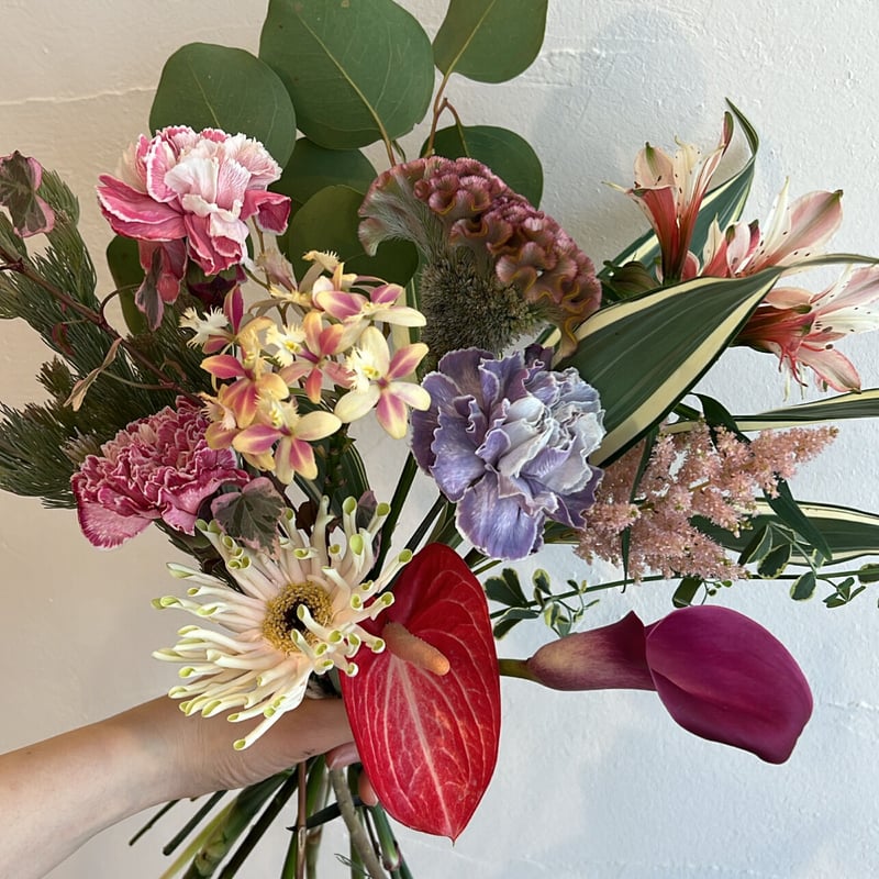 アネモネ♡冬のキラキラふわふわブーケセット bfabae108204ca1223b8e53b9f9ed3