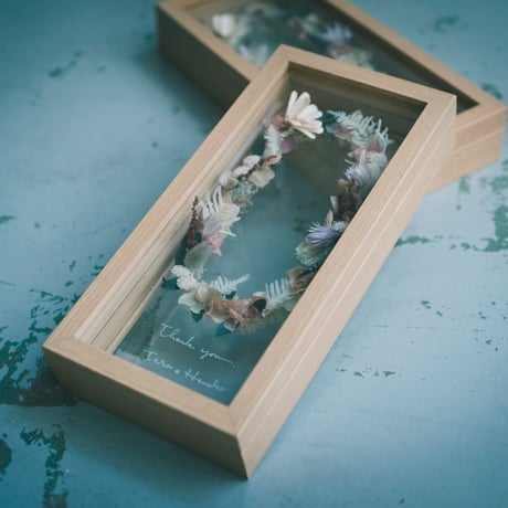 wedding贈呈品 :  flower sand -stand-