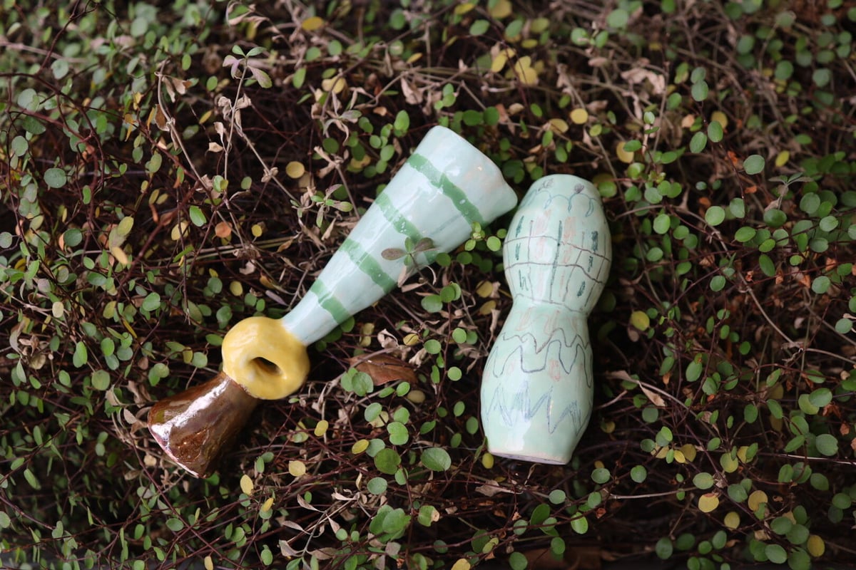 Satoko Kako ceramicsフラワーベース　flower vace Satoko kako -cactus vase - | atelier nina