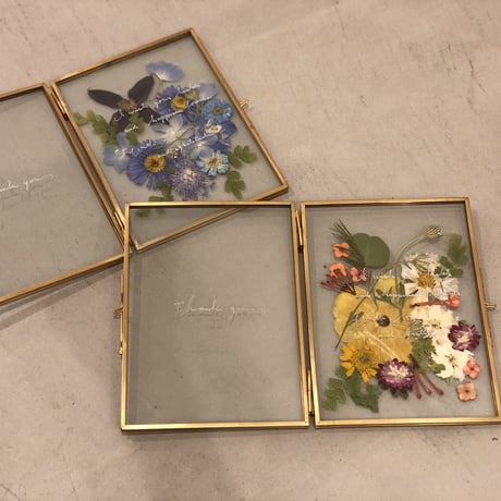 wedding贈呈品 :  flower frame -double-