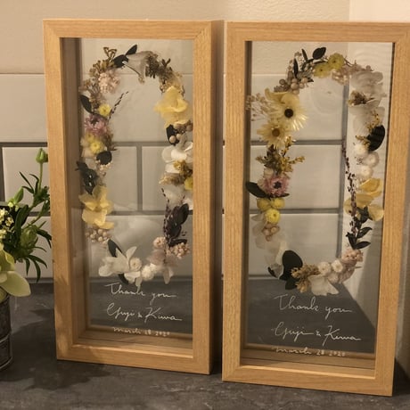 wedding贈呈品 :  flower sand -stand-