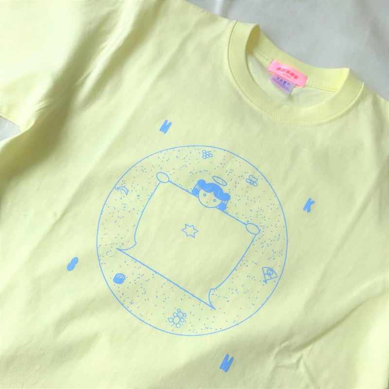 ☆【あお木かな】モテ子さまTシャツ ／ フロストイエロー ( M・L