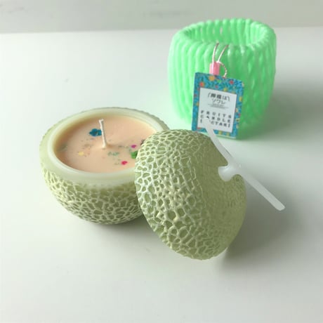 【檸檬はソワレ】フルーツキャンドル〔Nectar〕／夕張風メロン