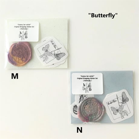 【ekot spectrum works/檸檬はソワレ】Original Wrapping Sticker Set (シール5枚+シーリングワックスステッカー1枚) ／I～P