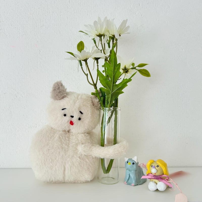 ペヘモリッケ　猫ちゃん　花瓶　一輪挿し　ぬいぐるみ ペヘモリッケ 猫ちゃん 花瓶 一輪挿し ぬいぐるみ 【公式通販】