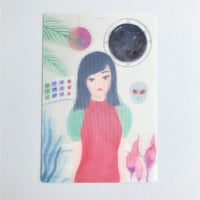【いとうひでみ】絵が飛び出して見えるポストカード "cosmo"