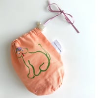 【えがしらはなこ】きんちゃく袋・ねこ