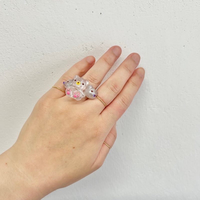 くま×ICECREAM リング SORA】くまリング | Gumee