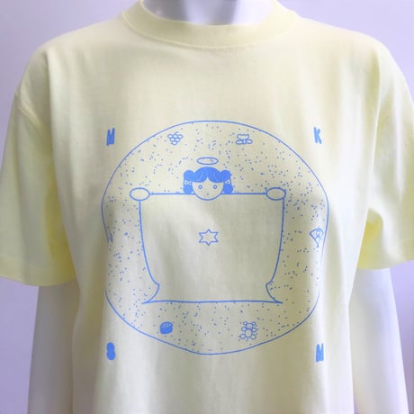 ★【あお木かな】モテ子さまTシャツ ／ フロストイエロー ( M・L )