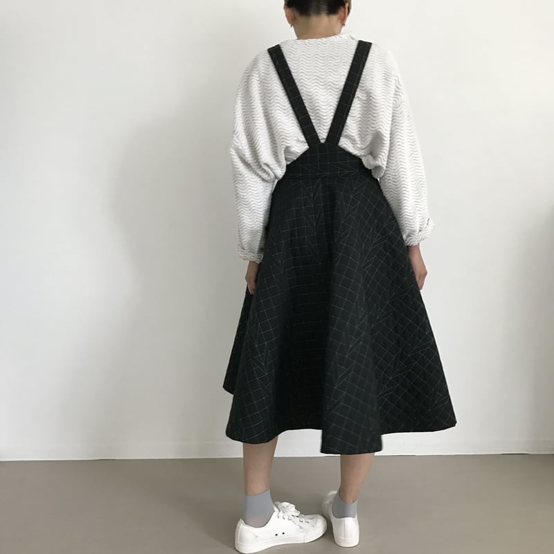 タグ付 M'S GRACY キルティングジャンパースカート カメリア ブラック キルティングジャンパースカート | msgracy