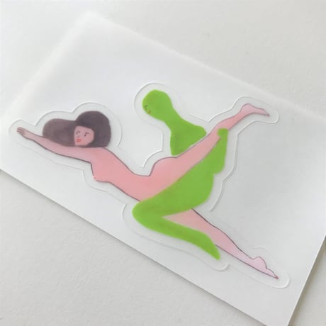 【いとうひでみ】燕返しクリアステッカー
