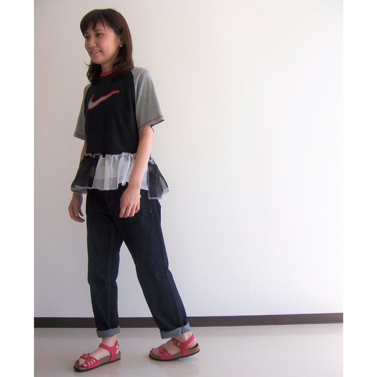 WALL - 【美品】amatunal NIKEリメイクTシャツ WALL - 【美品】amatunal NIKEリメイクTシャツの通販 by みみか