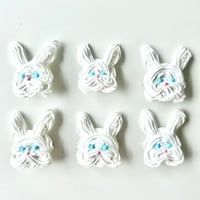 【猿田妃奈子】「Sweet brooch」うさぎのブローチ ( A ～ F )