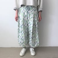 【sneeuw】ボタニカルプリントドローパンツ （leaf／size: unisex ）