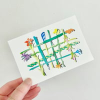 【落合晴香】ポストカード「flower pattern」
