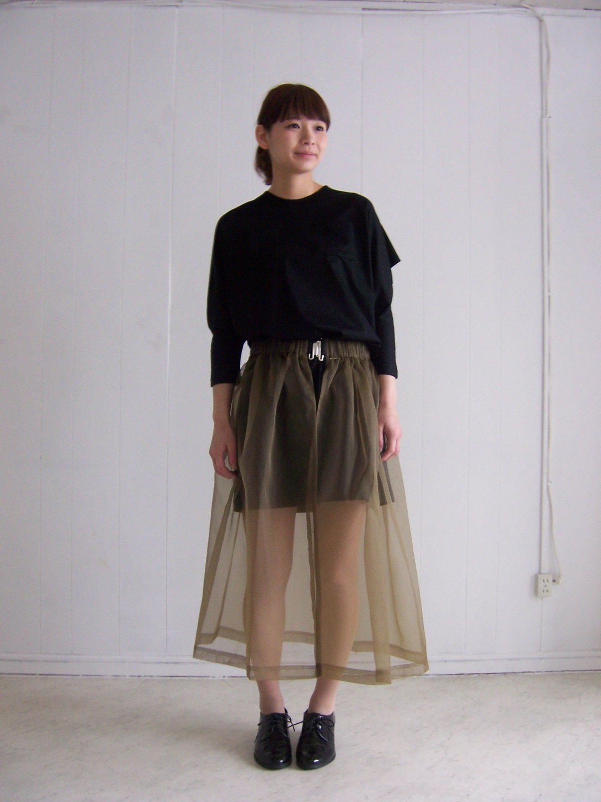 by mo】チュール巻きスカート(カーキ) | Gumee