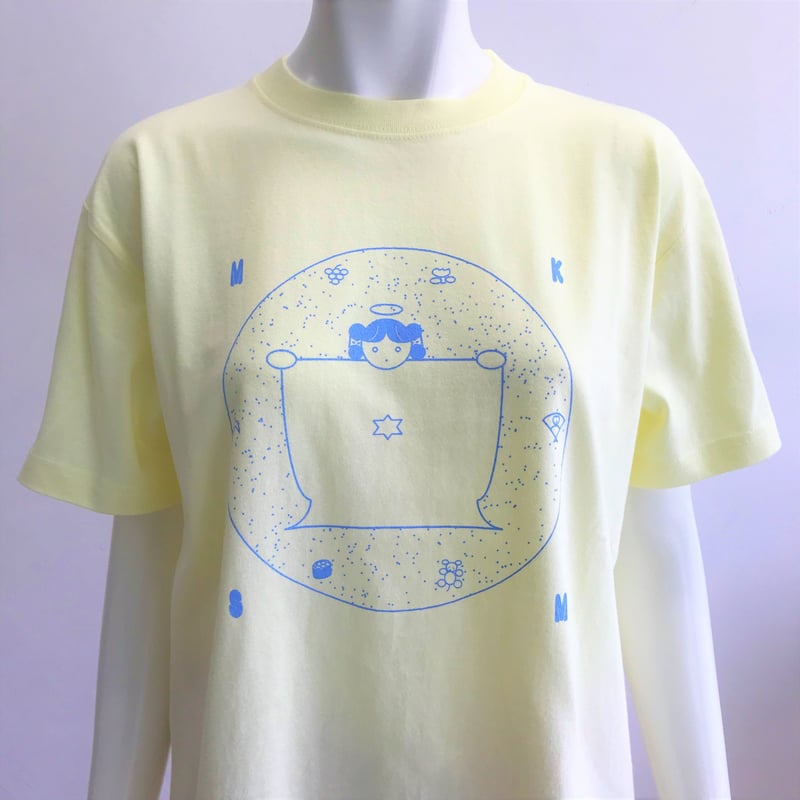 ☆【あお木かな】モテ子さまTシャツ ／ フロストイエロー ( M・L