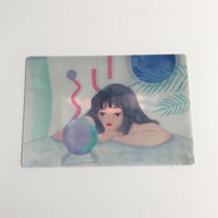 【いとうひでみ】絵が変わるポストカード  "退屈 ⇔ 宇宙で見る夢"