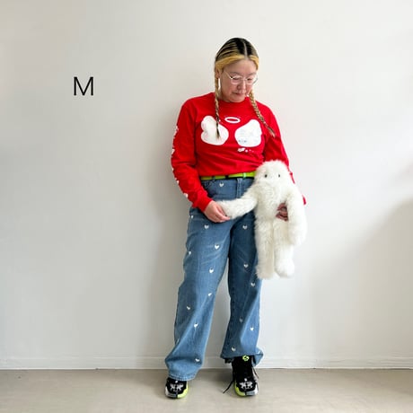 ★【あお木かな】「Gumee 天(10) Island」  ロンT（アカ）／ Mサイズ、Lサイズ