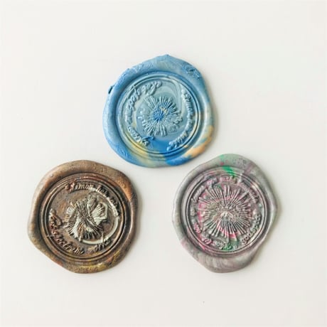 【ekot spectrum works/檸檬はソワレ】See You Sticker（シーリングワックスステッカー3枚セット）／  A～H