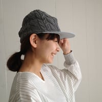 【sneeuw】 ニットベースボールキャップ(グレー)