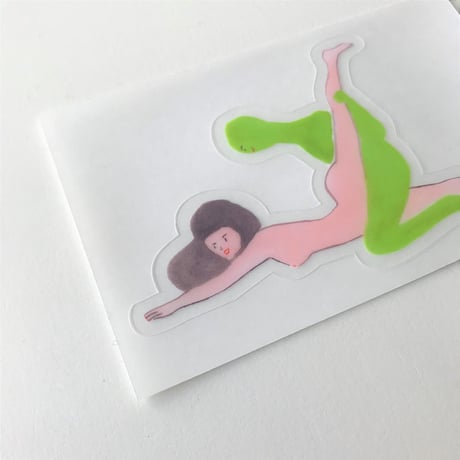 【いとうひでみ】燕返しクリアステッカー