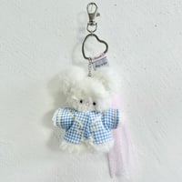 【Maison tugu】くまちゃんキーホルダー (ハートの金具)
