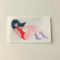 【いとうひでみ】スペースガール クリアステッカー