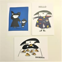 【AYAKA NEGISHI】SHIBERIA ポストカード3枚セット(ねこ＆SAPPORO＆シベリア)