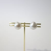 白蝶真珠　バロックパール　ピアス
