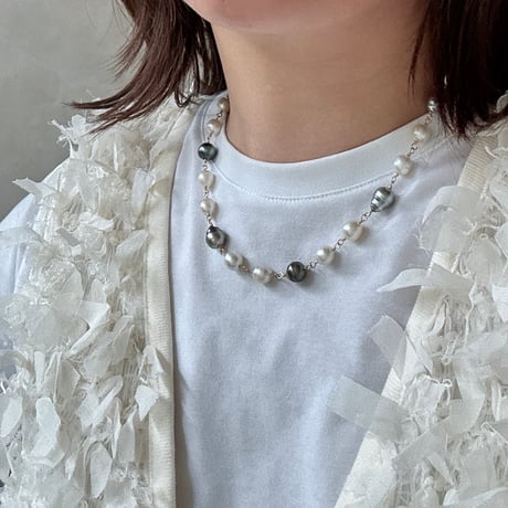 南洋真珠バロックパール　シャンクネックレス