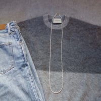 1m小粒パールロングネックレス