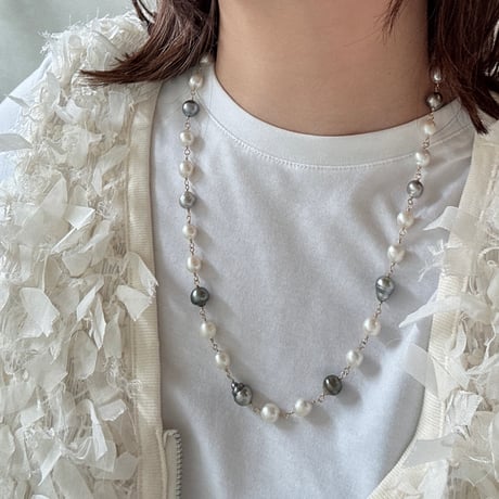 南洋真珠バロックパール　シャンクネックレス