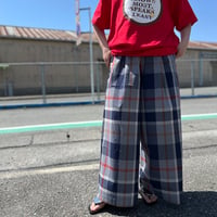 ビッグチェック　ワイドパンツ【BB42-309】 ~BLANC basque~