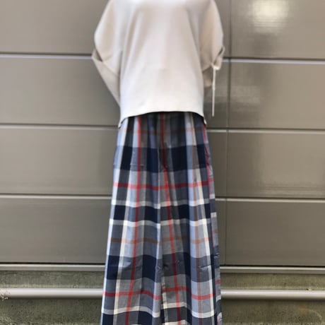 ビッグチェック　ワイドパンツ【BB42-309】 ~BLANC basque~
