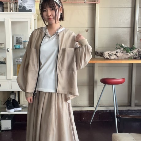ayane  メッシュ楊柳シフォンブルゾン　815319 〜ayane〜