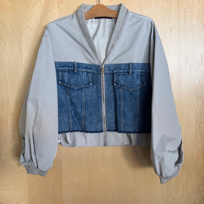 異素材デニムブルゾン ~micalle micalle~ MMG108JDC | select