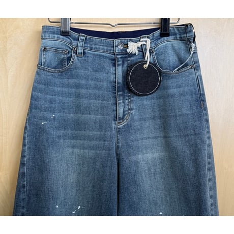 ayane  ペイント加工バレルレッグデニムパンツ　875815 〜ayane〜