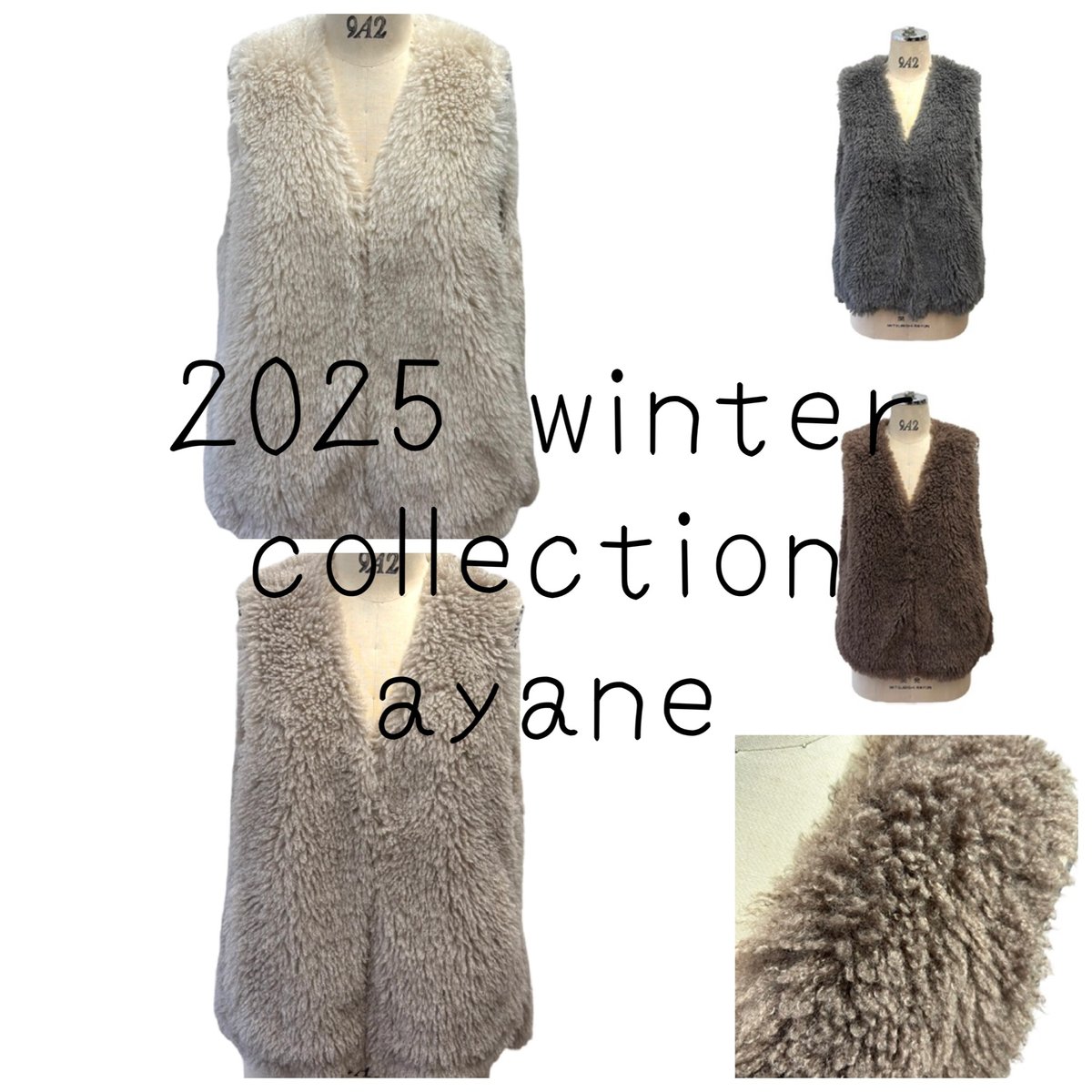 アヤン ayane プードルファーベストBK 楽天市場】ayane(アヤン）プードルファーベスト 875805 ボア