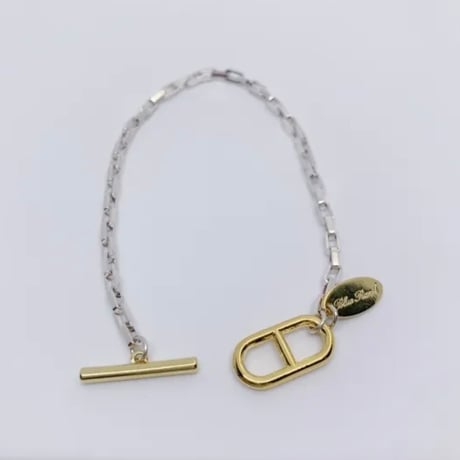 Rectangle chain Bracelet　BRB-22107　〜bluerank〜