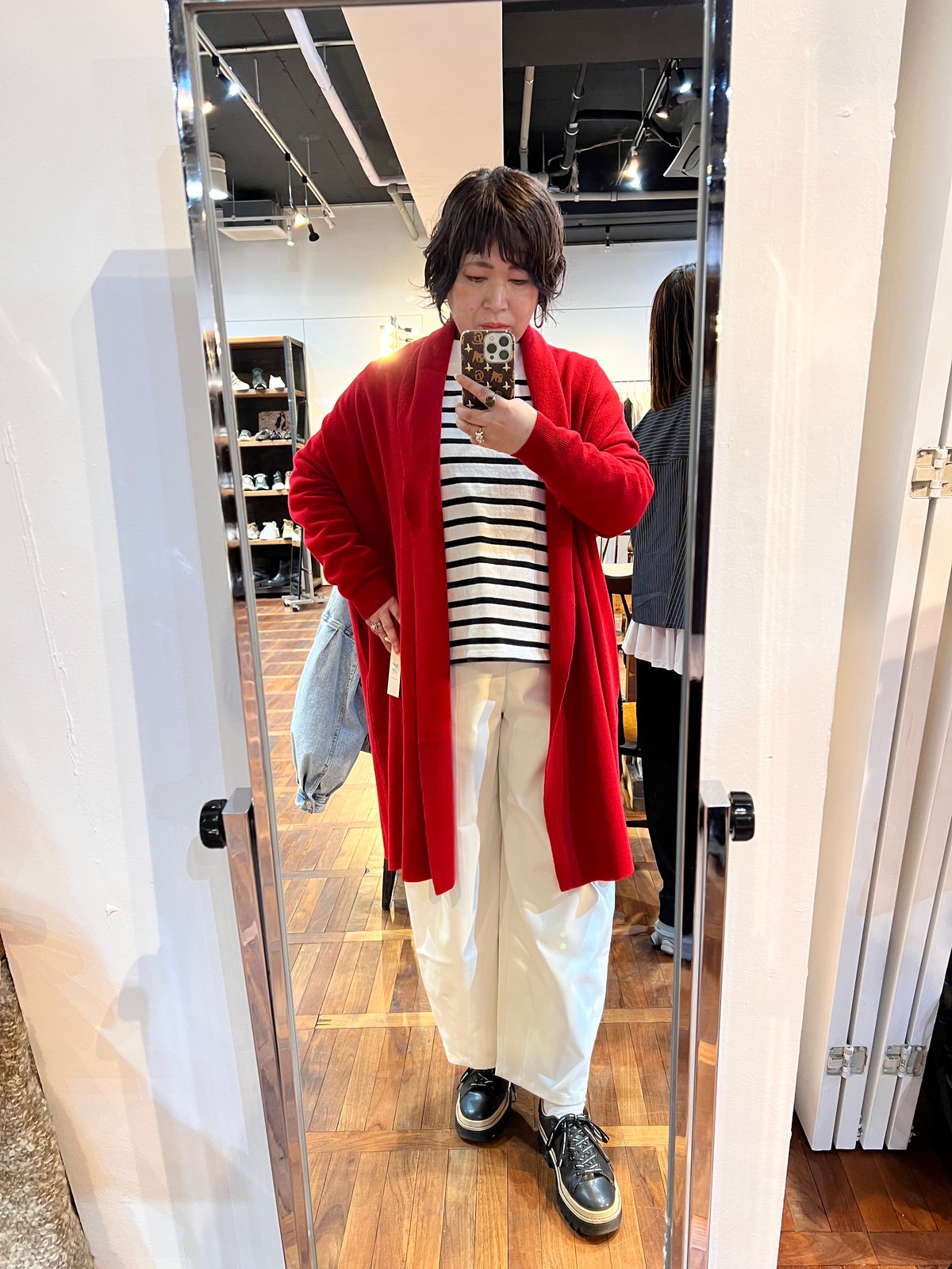 【美品　ヴィンテージ　ニット コート】 128-12762-shiro.jpg?fitin=720:720