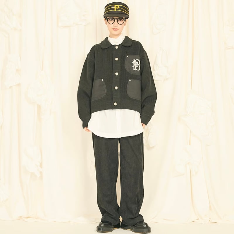 2025winterトーマスマグパイ Thomas magpie 襟付きニットジャケット(2